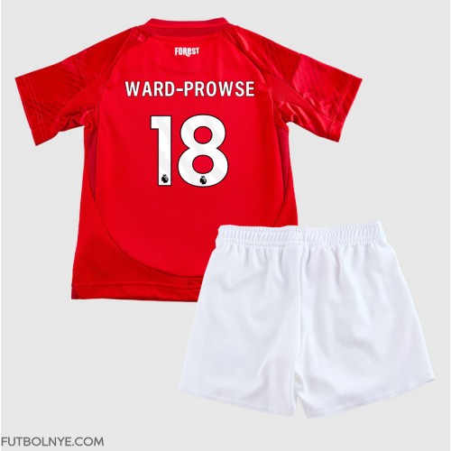 Camiseta Nottingham Forest James Ward-Prowse #18 Primera Equipación para niños 2024-25 manga corta (+ pantalones cortos)